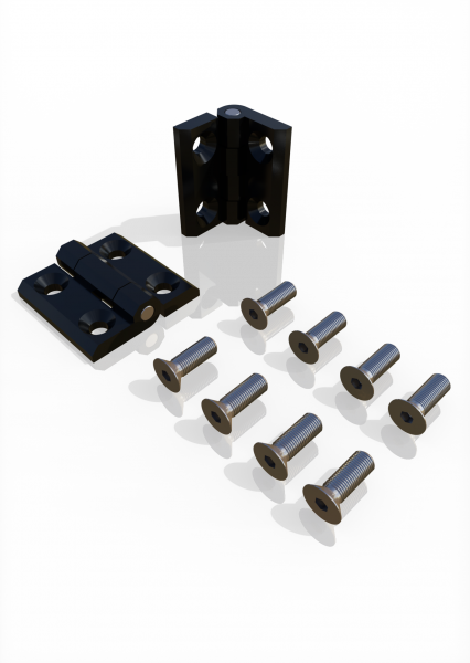 Door hinge set for hinged door ECONFENCE®