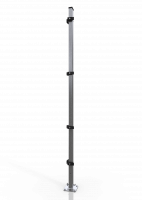 Universal corner post for warehouse partioning ECONFENCE® BASIC LINE ZINC 60x40x2400MM