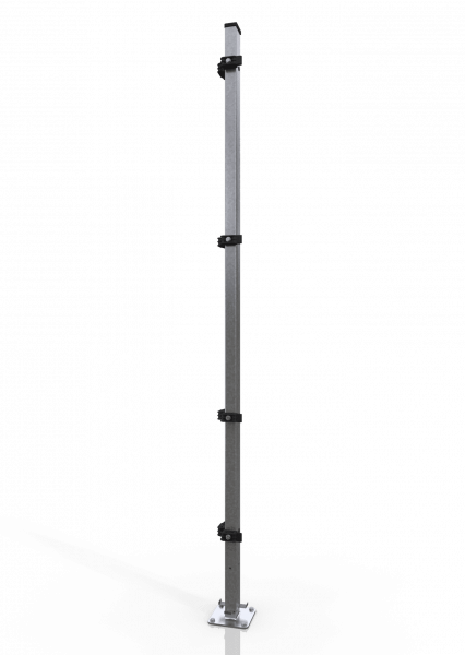 Universal corner post for warehouse partioning ECONFENCE® BASIC LINE ZINC 60x40x2400MM