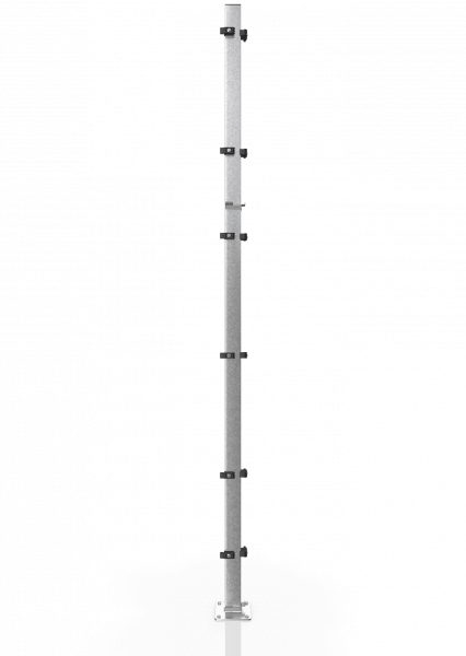 Universele hoekpaal voor gaaswand ECONFENCE® BASIC LINE ZINK 80x40x3000MM