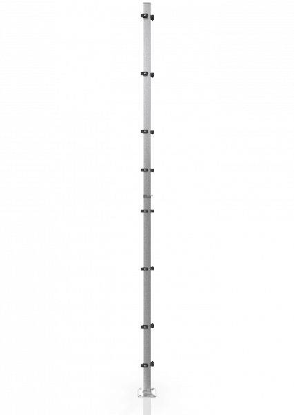 Universele hoekpaal voor gaaswand ECONFENCE® BASIC LINE ZINK 80x40x4000MM