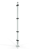 Universele hoekpaal voor machineafschermingen ECONFENCE® BASIC LINE 60x40x2200mm RAL-7035