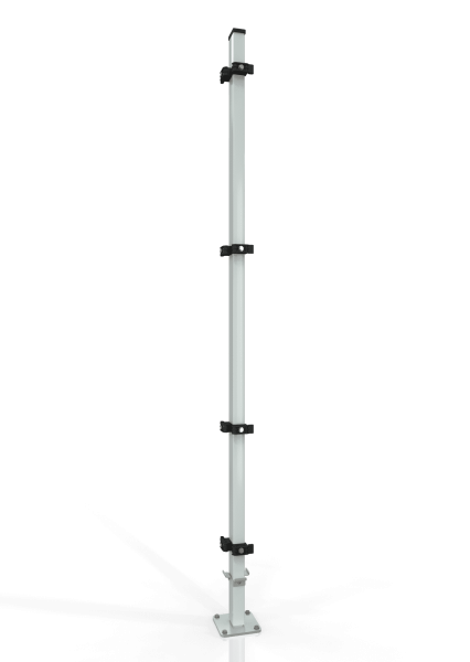 Universele hoekpaal voor machineafschermingen ECONFENCE® BASIC LINE 60x40x2200mm RAL-7035