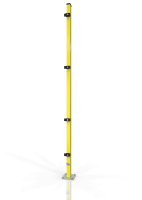 Wierszowane stanowiska dla osłon maszyn ECONFENCE® BASIC LINE 60x40x2200mm RAL-1021